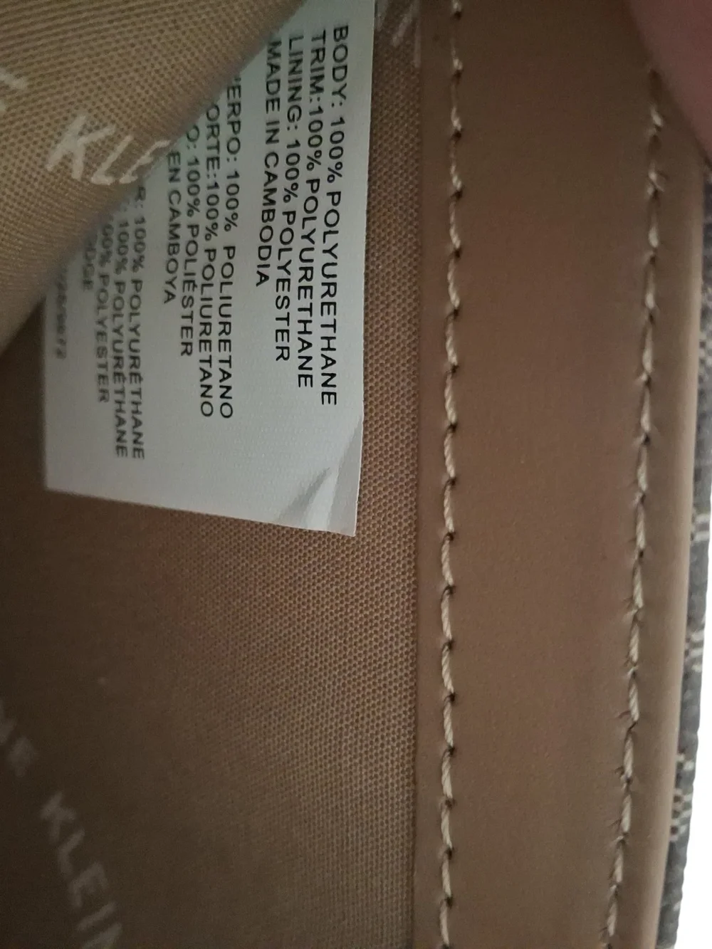 Anne Klein Brown Monogram Compact Zip Wallet